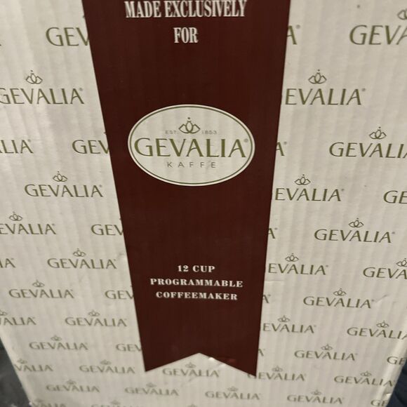 Rare Gevalia Coffee Maker Model C-60A Black  12 Cup Programmable New Open Box - Picture 8 of 11
